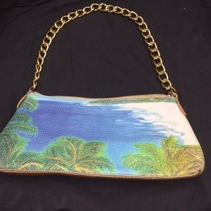Hand painted purse by artist NWOT